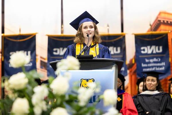 Student Speaks at Undergraduate Commencement